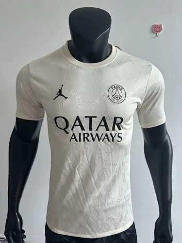 Camiseta blanca de edición especial para jugador del PSG 25-26
