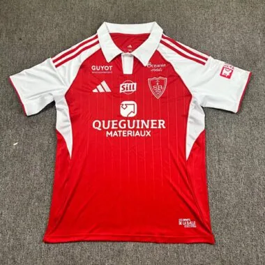 25-26 Stade Brestois home soccer jersey size S-2XL