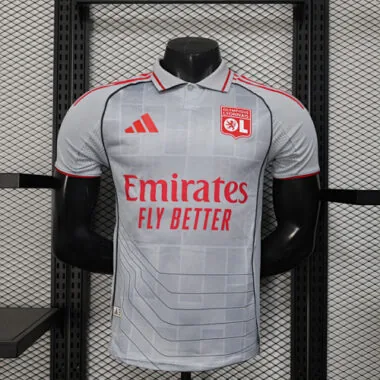 Lyon 2025/26 Third Away player version soccer jersey size S-2XL