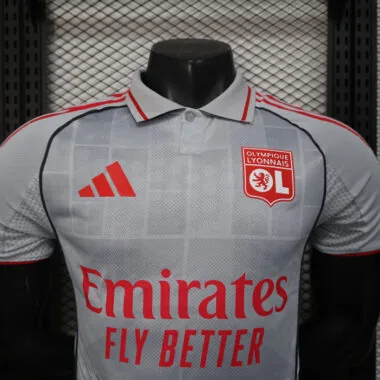 Lyon 2025/26 Third Away player version Jersey (S-2XL)