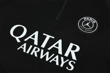 PSG 2025/26 Black Half zipper Training Suit (S-2XL)