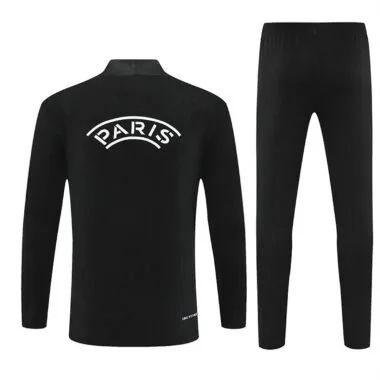 PSG 2025/26 Black Half zipper Training Suit (S-2XL)
