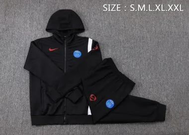 PSG 2025/26 Black Hoodie Suit (S-2XL)