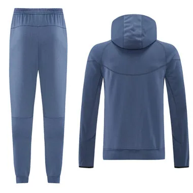 PSG 2026/27 Gray blue Hoodie Suit (S-2XL)