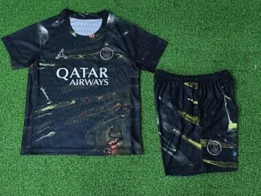 PSG Paris 2026/27 Fifth away game Kids Kit Size 16-28 With Star