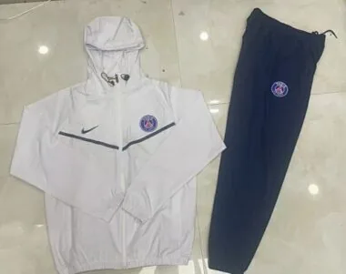 Paris Saint Germain 2025/26 White Windbreaker suit S-2XL