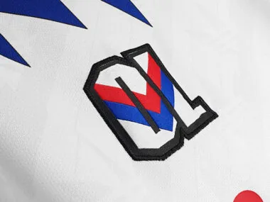 Retro 1995-96 lympique Lyon home Jersey (S-2XL)