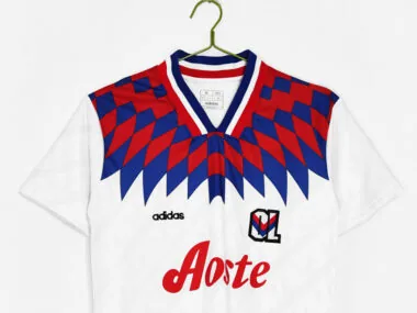 Retro 1995-96 lympique Lyon home Jersey (S-2XL)
