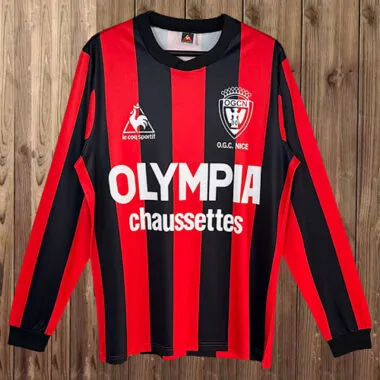 Retro Nice 1977/78 Home Long Sleeve Soccer Jersey
