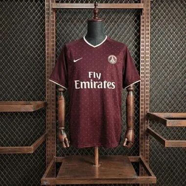 Retro PSG 2006/07 Away Red Soccer jersey