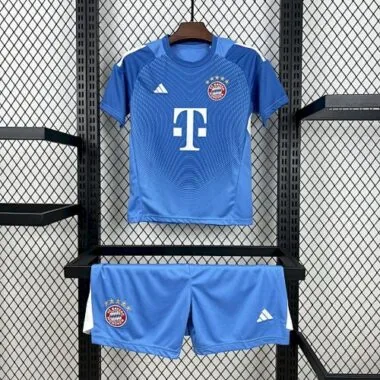 25-26 Bayern Munich Blue Goalkeeper Kids Kit