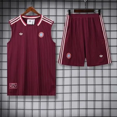Fato com colete vermelho do Bayern 25-26