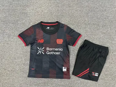 Equipamento infantil do Leverkusen para jogos em casa, 25-26