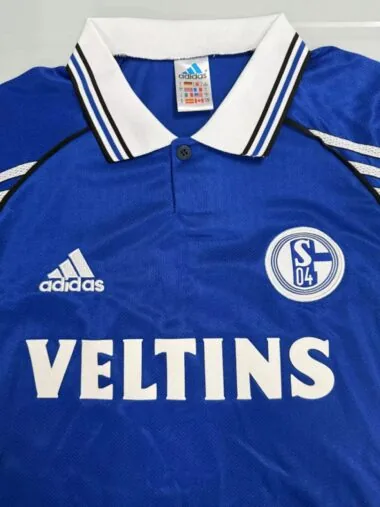 98-00 Schalke 04 home retro Jersey (S-2XL)