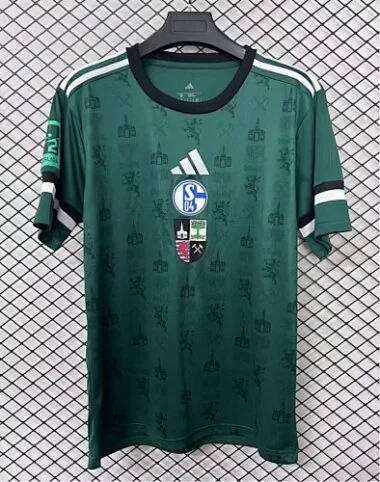 FC Schalke 04 2025/26 Green 150th Anniversary Edition Jersey Size S-4XL