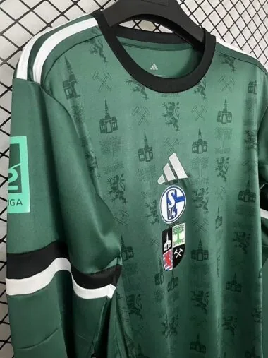 FC Schalke 04 2025/26 Green 150th Anniversary Edition Long Sleeve Jersey (S-4XL)