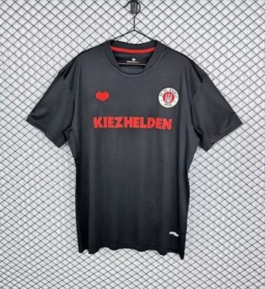 Retro 2013/14 FC St. Pauli Black soccer jersey Size S-2XL