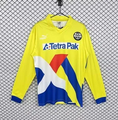 Camisola de manga comprida retro do Eintracht Frankfurt 1993/96, tamanhos S-XXL