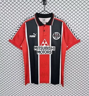 Camisola de jogo em casa retro do Eintracht Frankfurt 1996/97, tamanhos S-XXL