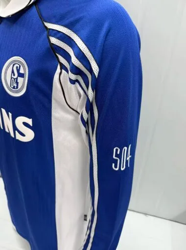 Retro FC Schalke 04 1998/00 Home Long Sleeve Jersey (S-2XL)
