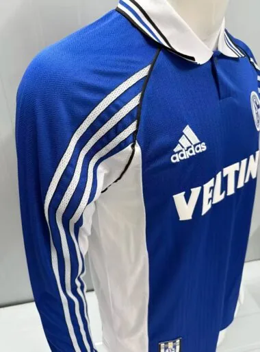 Retro FC Schalke 04 1998/00 Home Long Sleeve Jersey (S-2XL)