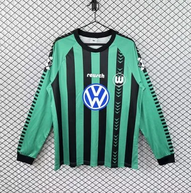 Retro Wolfsburg 1994/95 home Long Sleeve soccer jersey size S-2XL