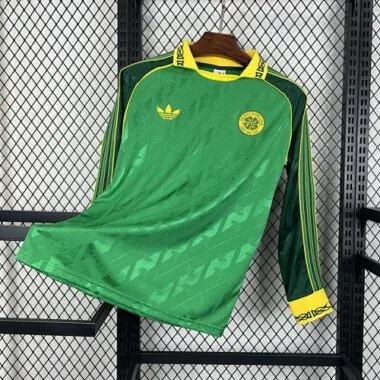 24-25 Celtic green retro long sleeve jersey