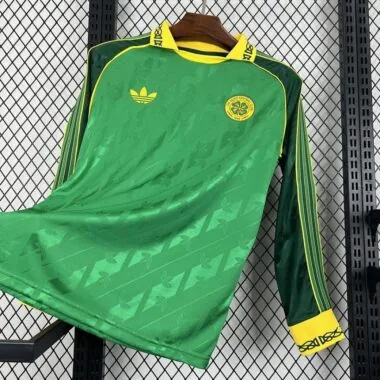 24-25 Celtic green retro long sleeve jersey
