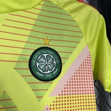 Maillot de gardien de but jaune Celtic pour enfant, n° 24-25
