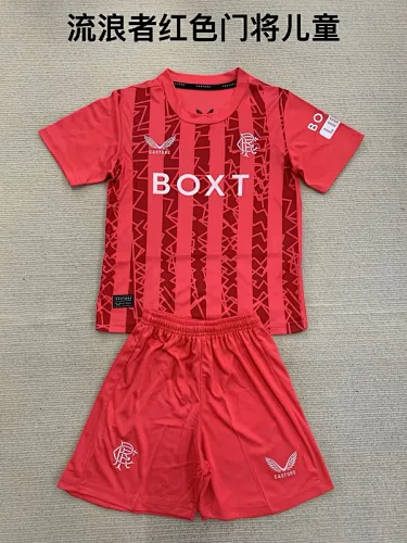 24-25 Rangers red goalkeeper kid kit