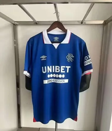 25-26 Rangers home soccer jersey size S-2XL