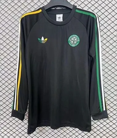 Celtic 2025/26 Black long sleeve Jersey size S-4XL