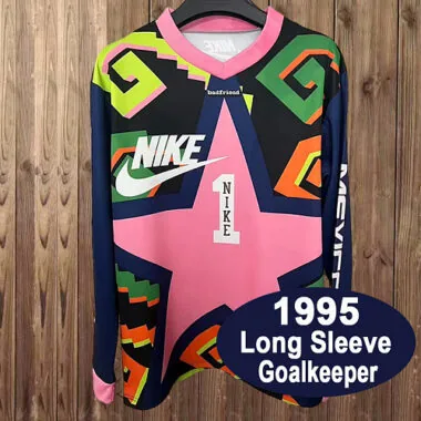 1995 México Jorge Campos #1 Camisola de guarda-redes de manga comprida S-2XL