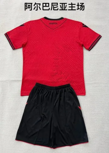 Albania 2026 Home World Cup Kids Kit (Size 16-28)
