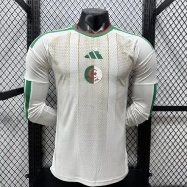 Camisa de manga comprida da seleção da Argélia para o Mundial de 2026 (versão para jogadores) - tamanhos S-XXL