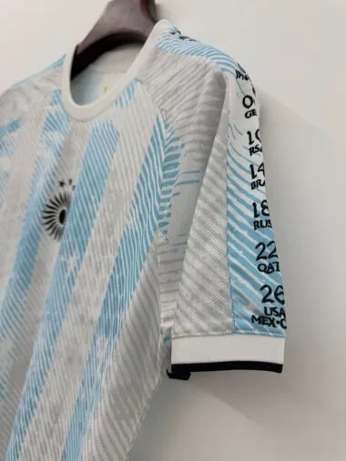 Argentina 2026 3 Champions Anniversary player version soccer Jersey