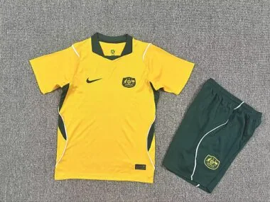 Equipamento infantil da Austrália para o Mundial de 2026, tamanho 16-28