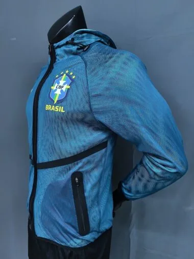 Brazil 2026/27 blue Hoodie WindbreakerS-2XL