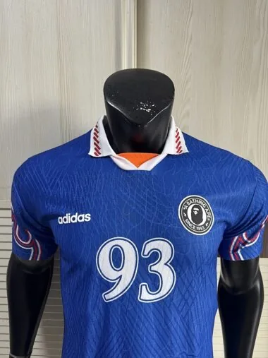 Japan Adidas x BAPE Flame Jersey Blue jersey (S-2XL)
