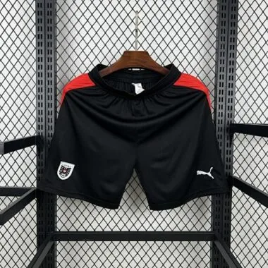 Calções de jogo em casa da seleção masculina da Áustria para o Mundial de 2026