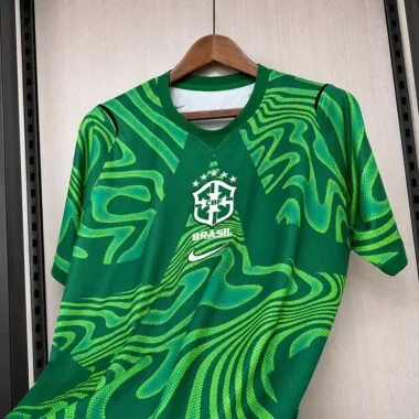 Mens Brazil 2026 World Cup Green Goalkeeper Jersey (S-4XL)
