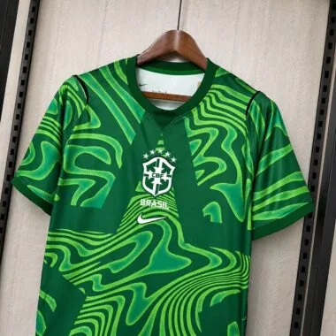 Mens Brazil 2026 World Cup Green Goalkeeper Jersey (S-4XL)