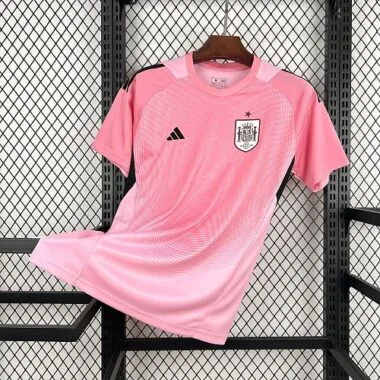 Mens Spain 2026 World Cup Pink Goalkeeper Jersey S-2XL