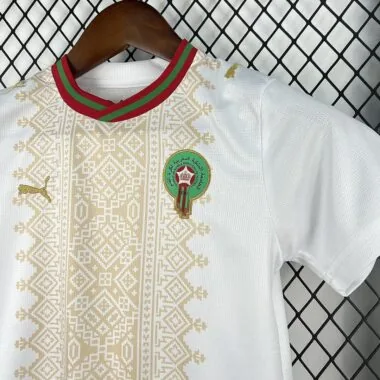 Morocco 2026 World Cup Away Kid kit (Size 16-28)