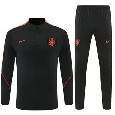 Netherlands 2026 Black Half zipper Training Suit S-2XL