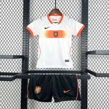 Netherlands 2026 World Cup Away kids soccer jerseys Size 16-28