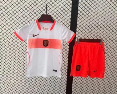 Netherlands 2026 World Cup Away kids soccer Jersey (Size 16-28)