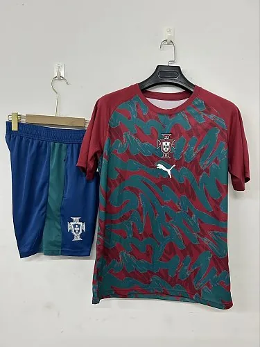 Fato de treino Portugal 2026 azul e vermelho, tamanhos S-2XL
