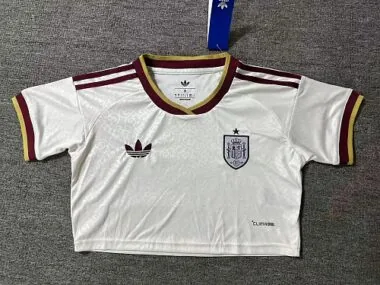 Spain 2026 World Cup Away Crop Top size S-2XL