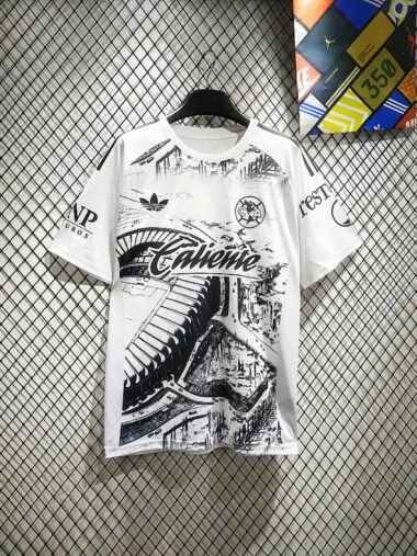 25-26 America white and black retro jersey